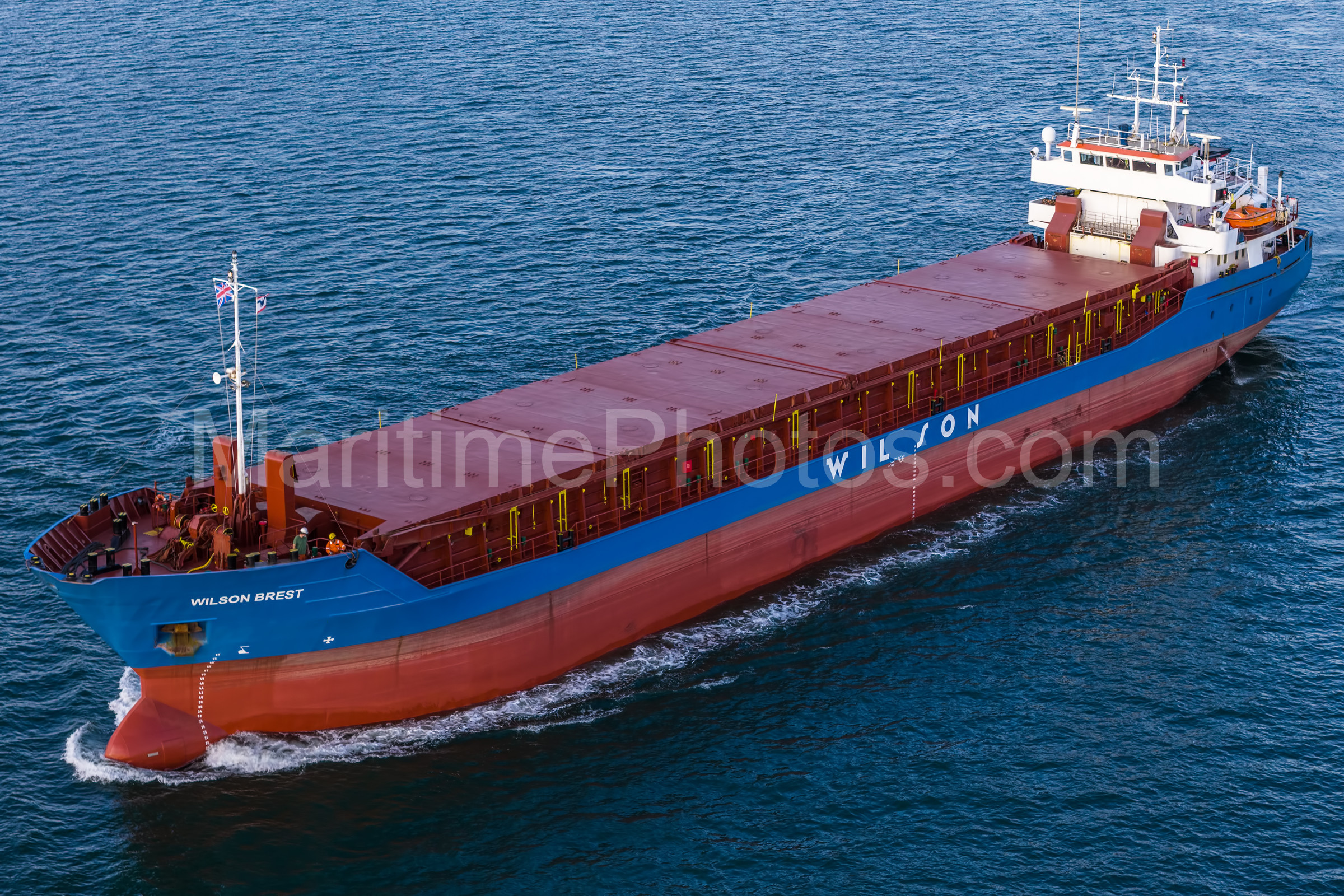 Wilson Brest Container Ship IMO 9126900 at Poole Harbour, UK