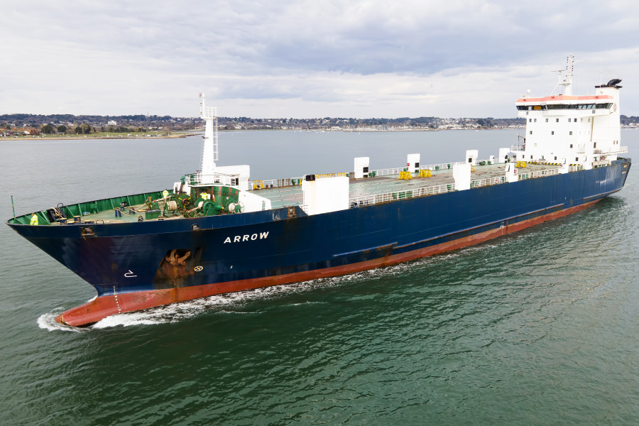 Arrow IMO 9119414 at Poole, UK