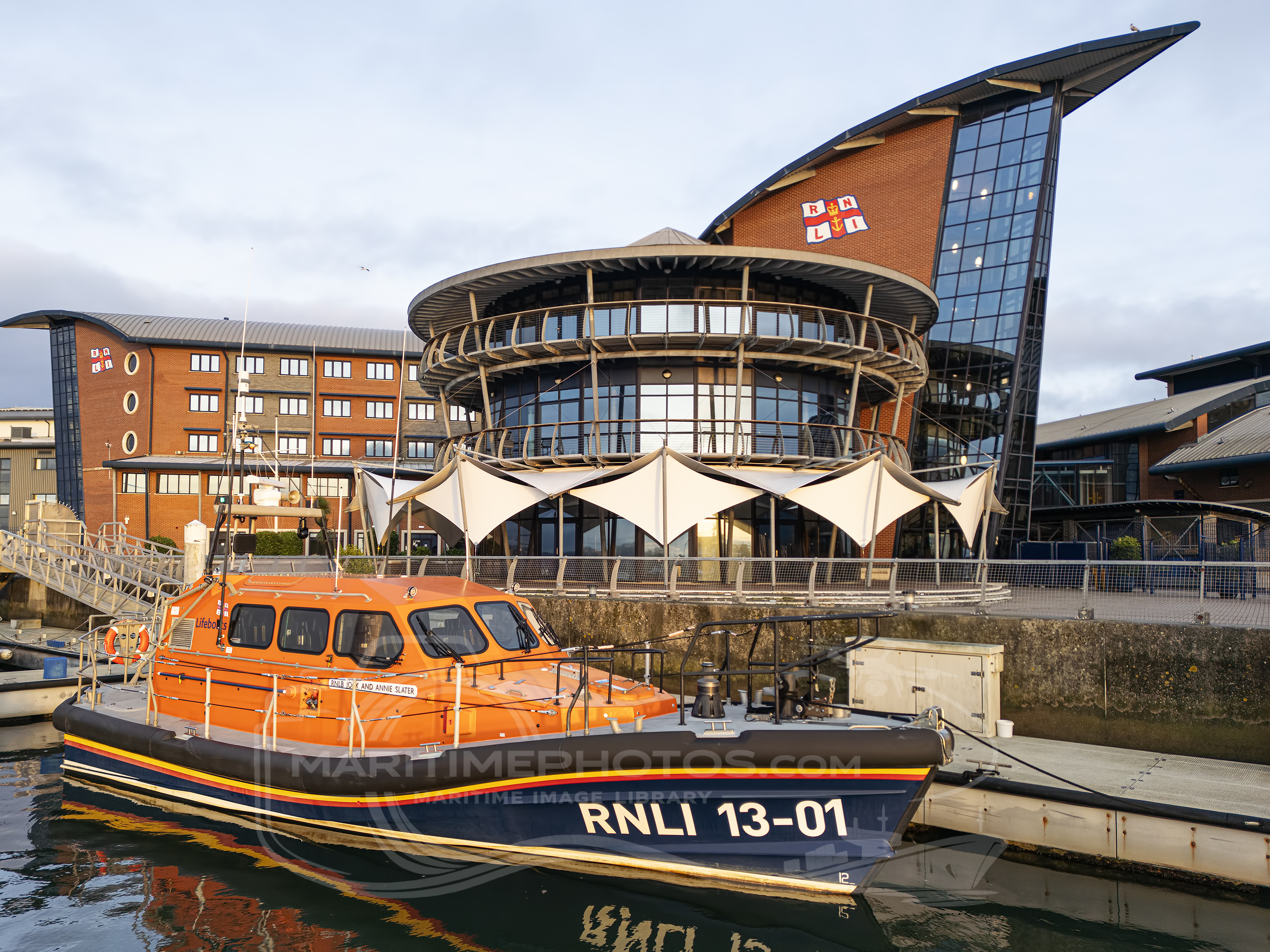 Shannon Class 13-01 "RNLB Jock and Anne Slater" RNLI – Shannon Class at Poole, United Kingdom