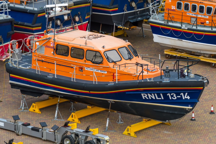 Shannon Class 13-14 "RNLB Kenneth  James Pierpoint" at Poole, United Kingdom