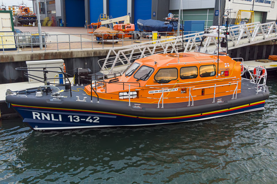 Shannon Class 13-42 "RNLB ANN AND JAMES RITCHIE II" at Poole, United Kingdom