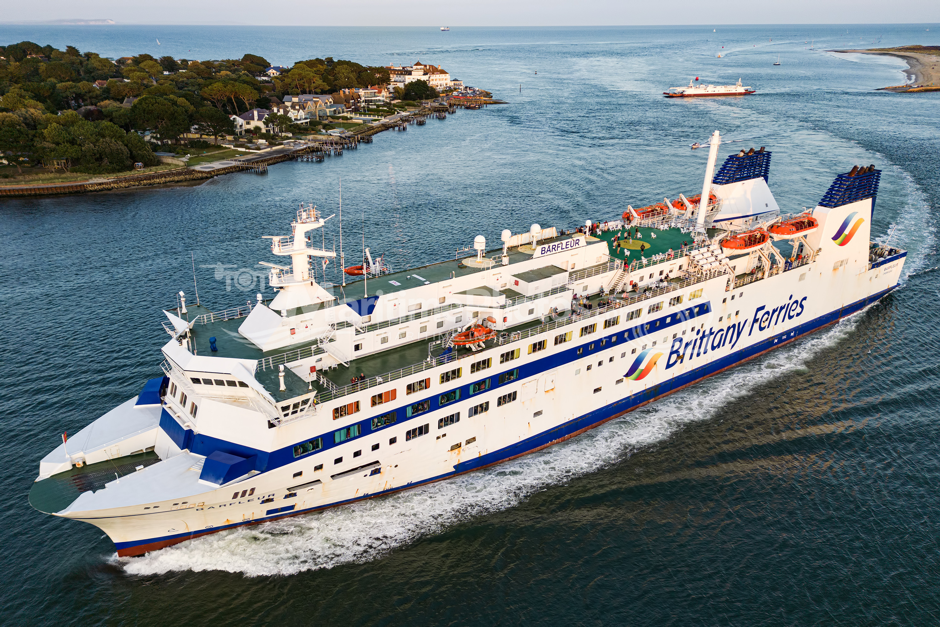 Barfleur Ferry IMO 9007130 at Poole, UK