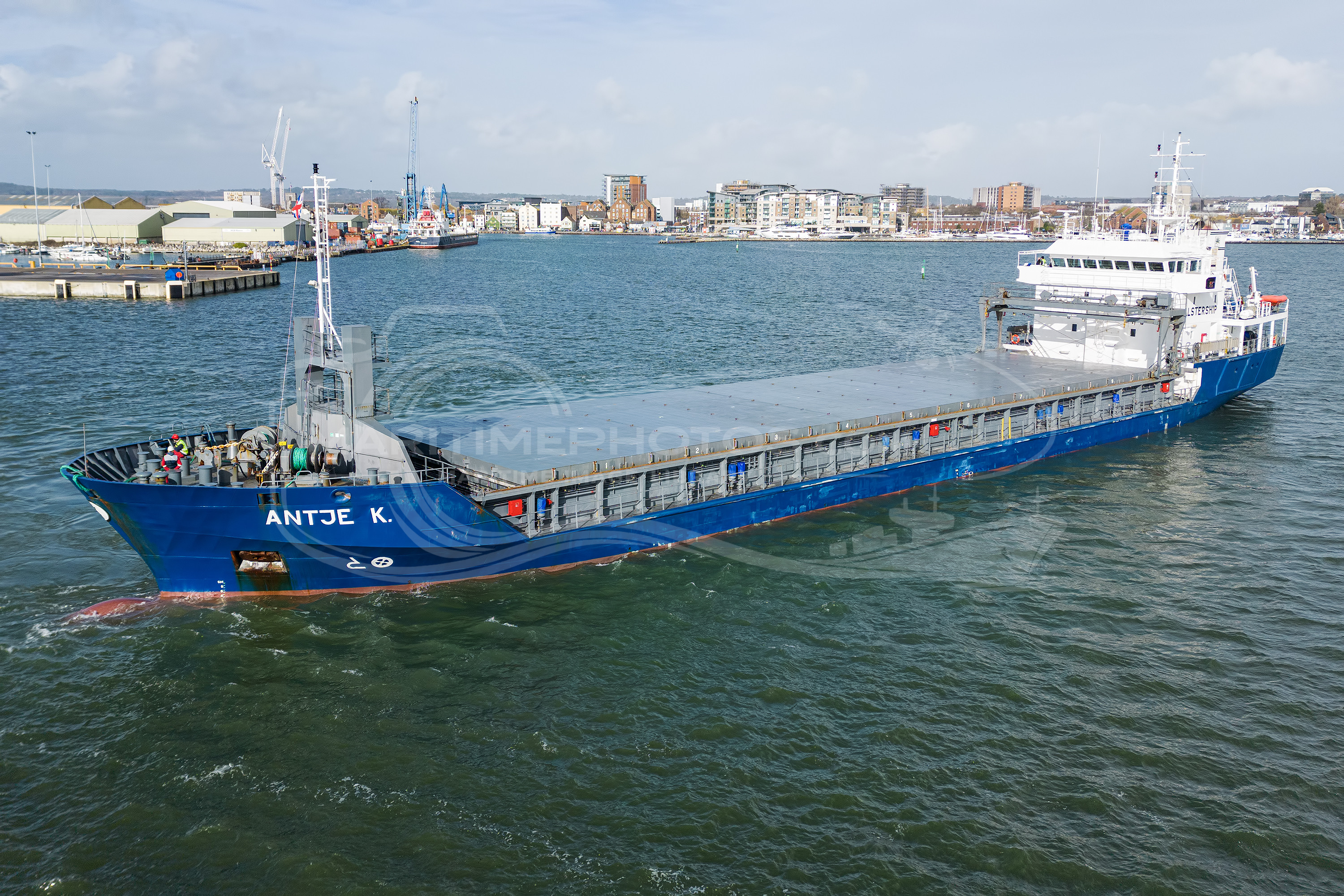Antje K. General Cargo IMO 9198630 at Poole, United Kingdom