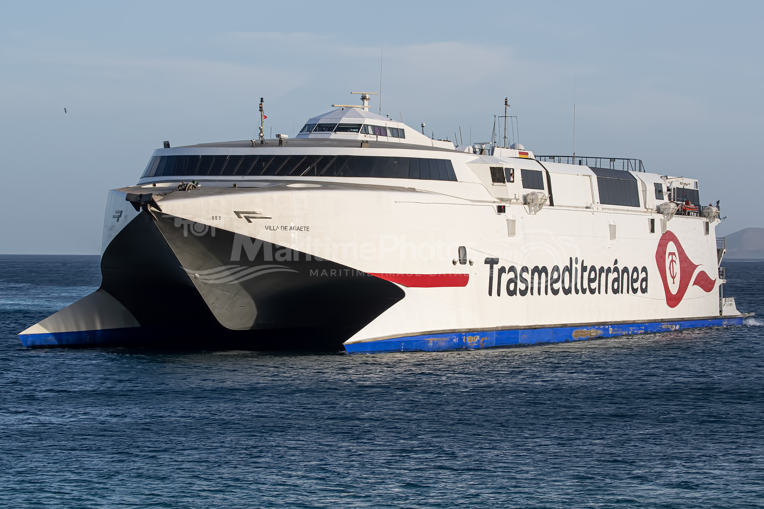 Villa de Agaete Fast Catamaran IMO 9206700 at Lanzarote, Spain