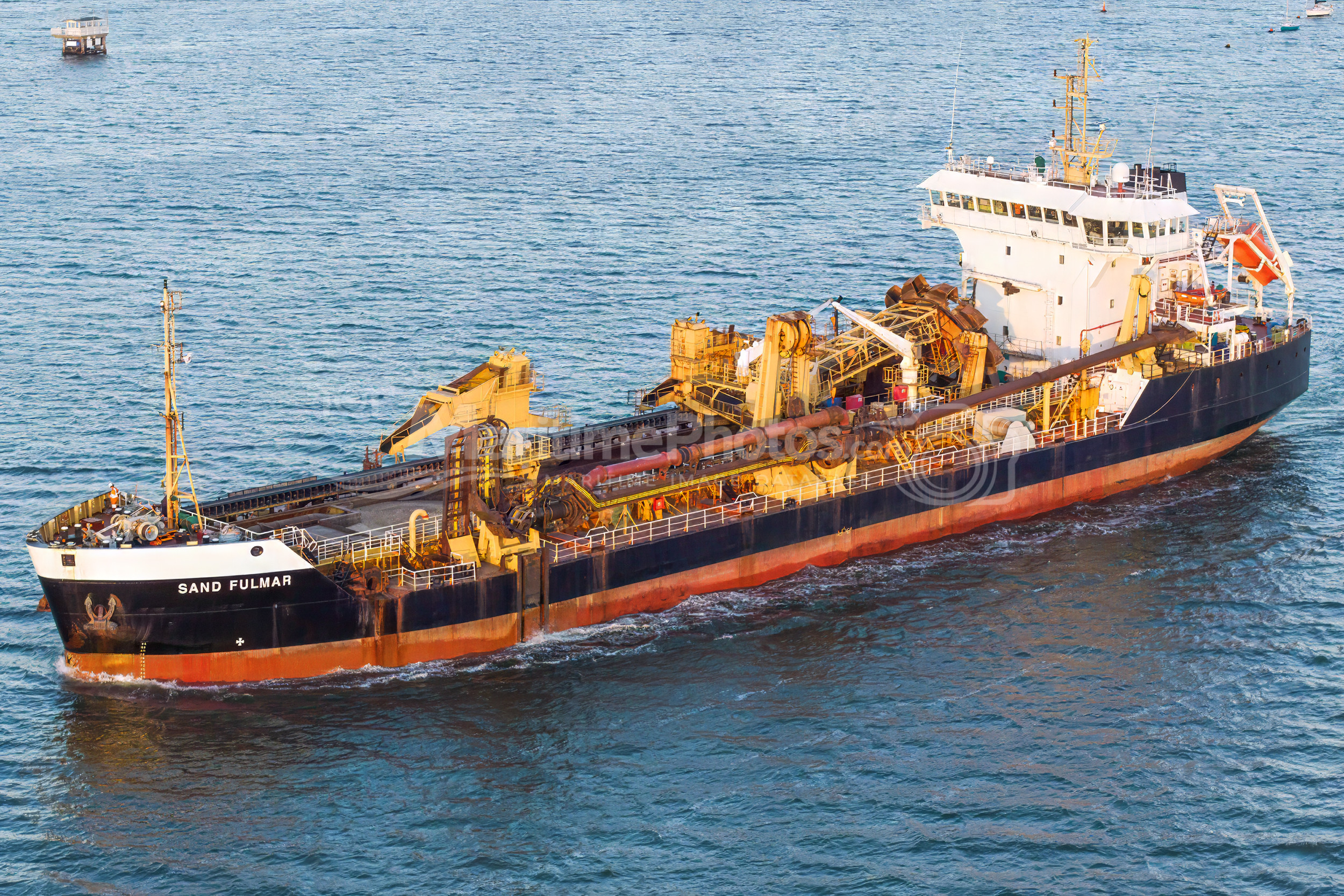 Sand Fulmer Dredger IMO 9174127 at Poole, UK