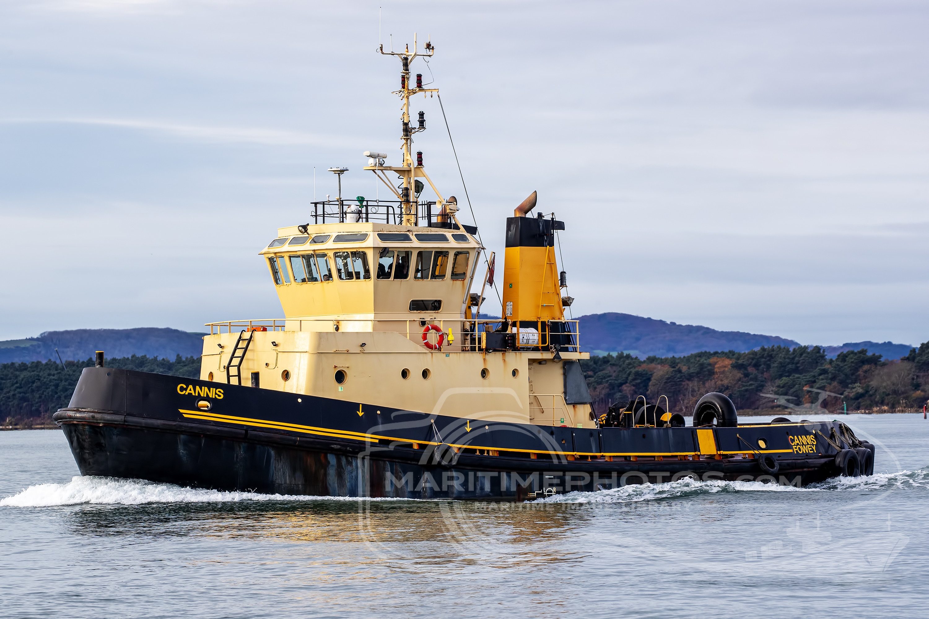 Cannis Tug IMO 8102141 at Poole, United Kingdom