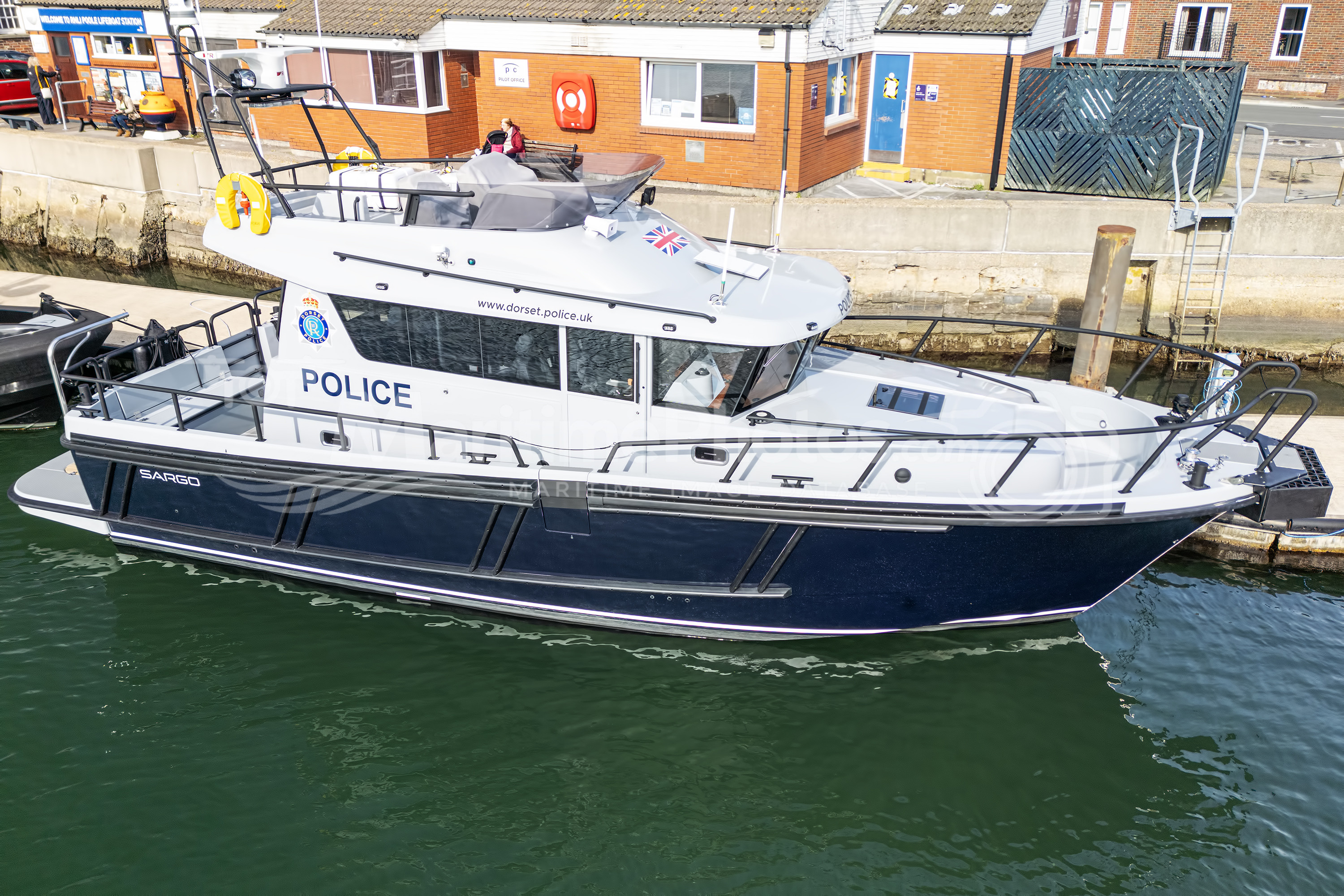 Sentinel Police IMO 9696668 at Poole, UK