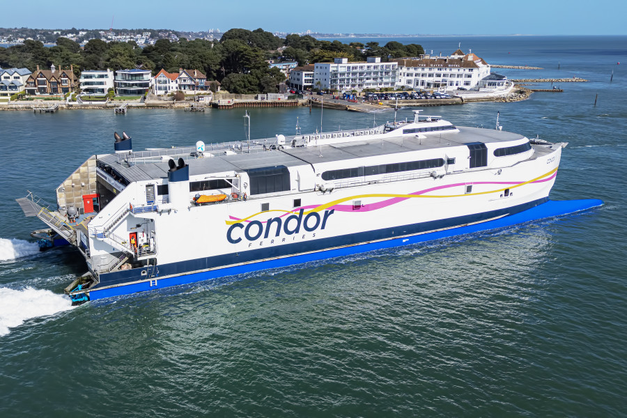 Condor Voyager IMO 9221358 at Poole, UK