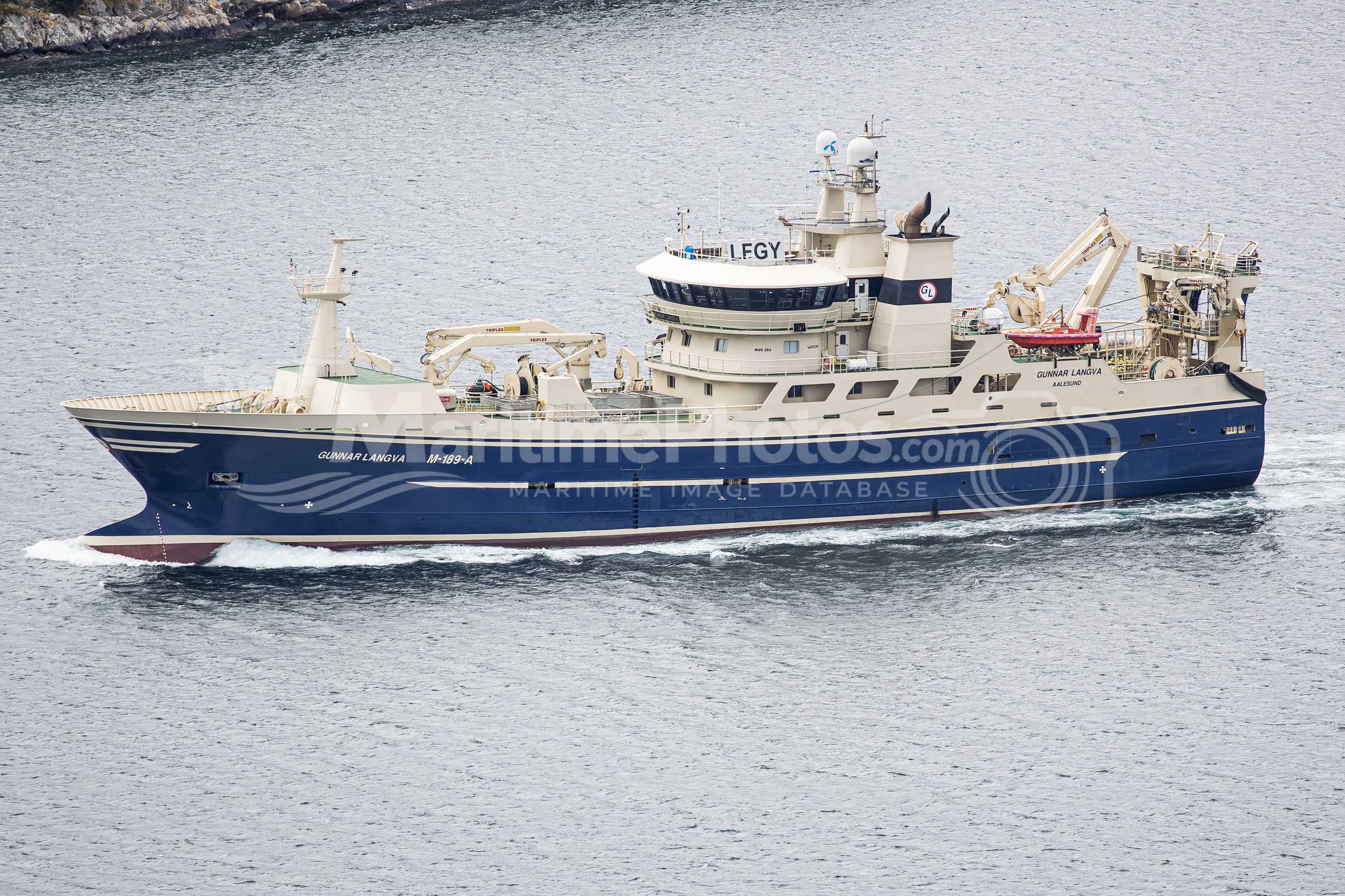 Gunnar Langva Trawler IMO 9840489 at Alesund, Norway