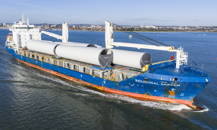 Industrial Skipper at Poole, UK