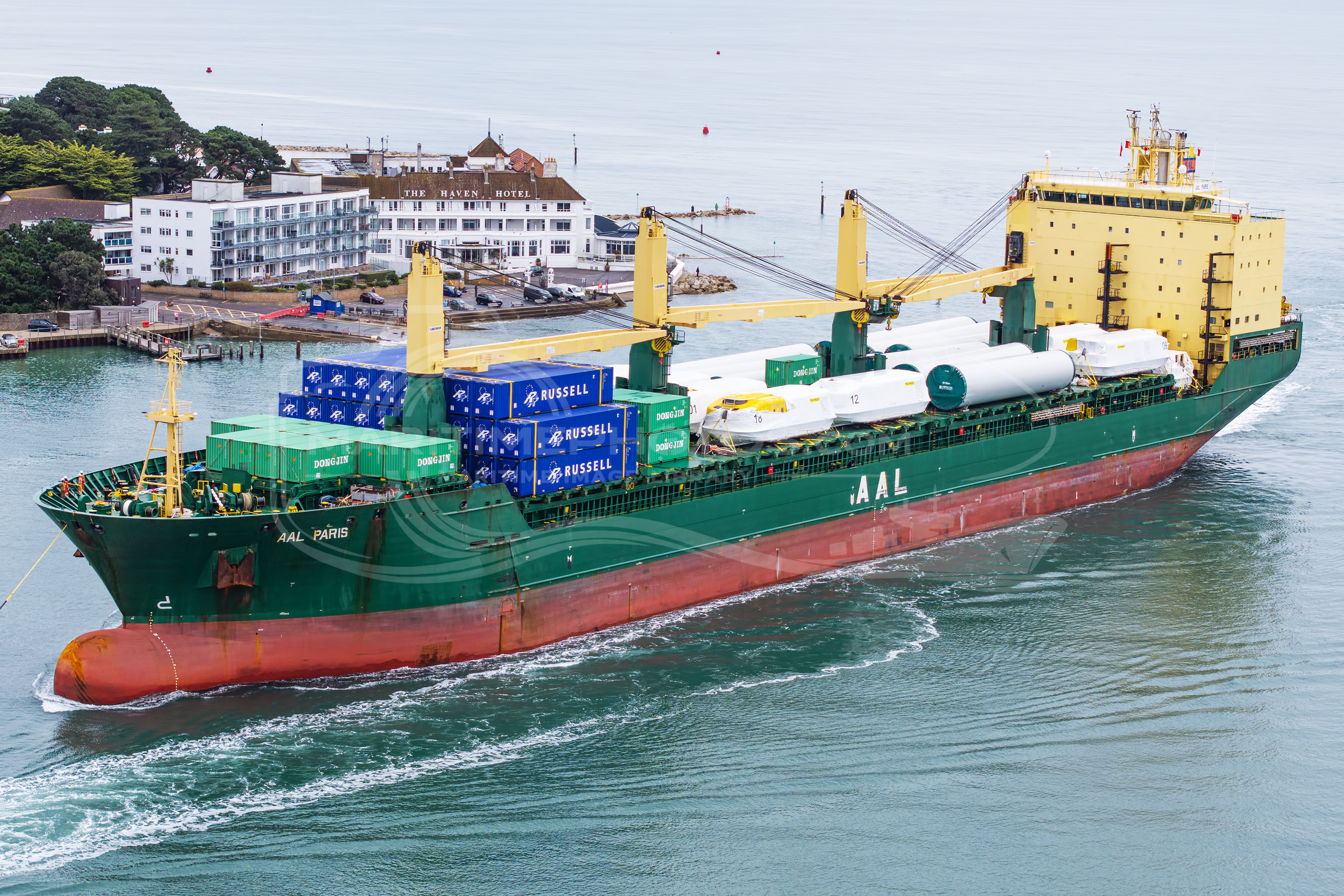 AAL Paris General Cargo IMO 9594494 at Studland, United Kingdom