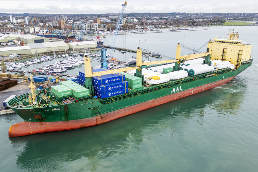 AAL Paris IMO 9594494 at Poole, United Kingdom