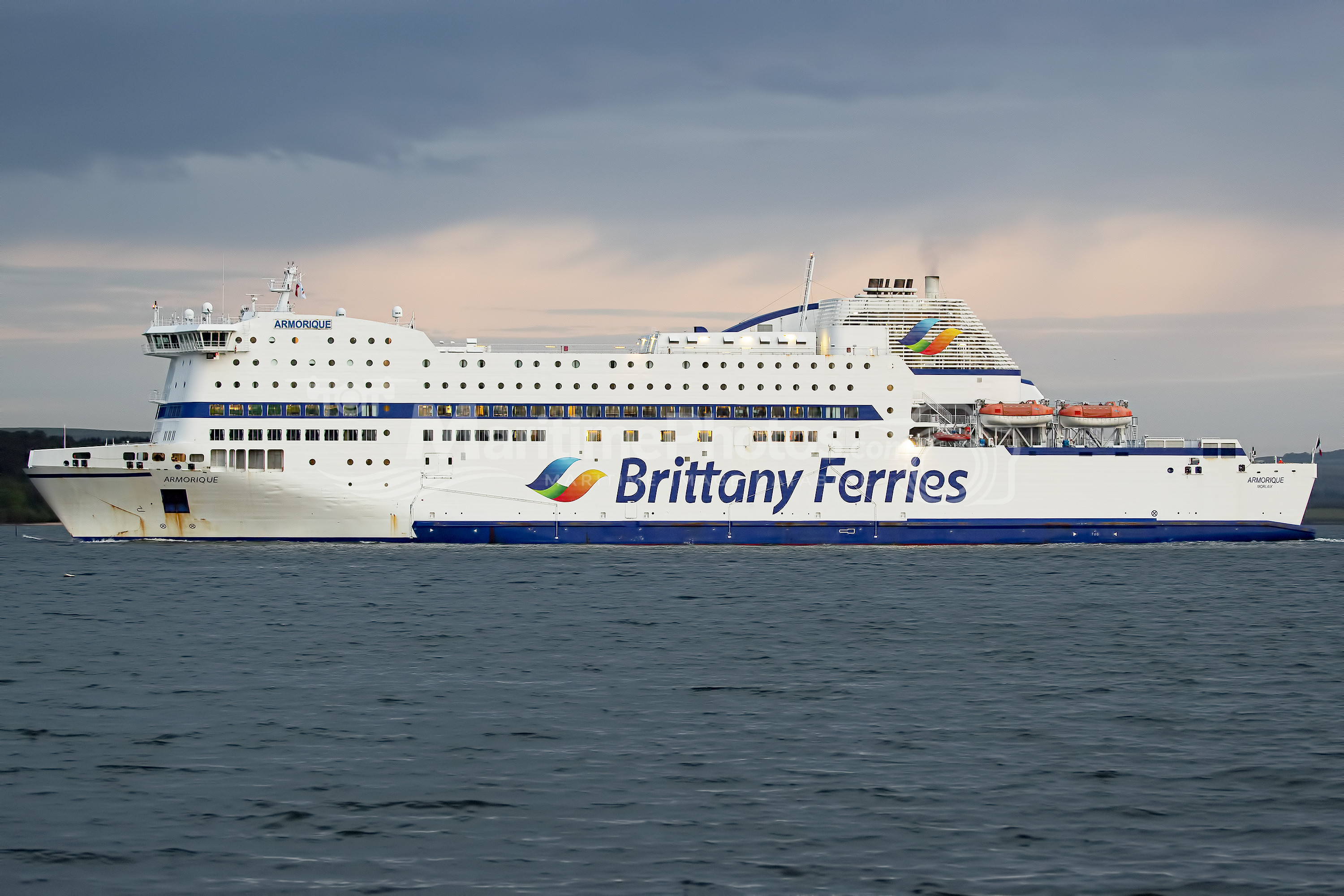 Armorique Ferry IMO 9364980 at Poole, UK
