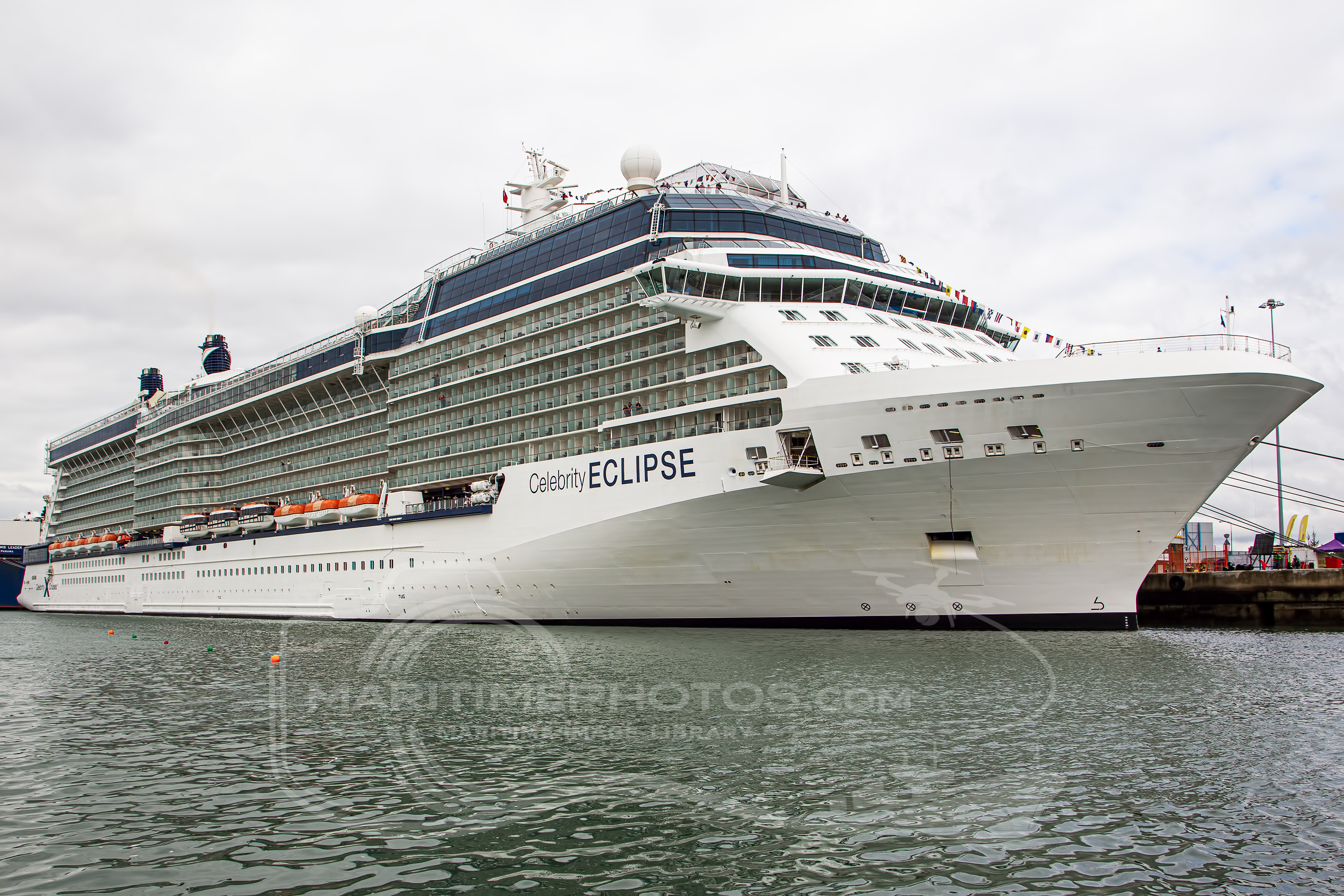 Celebrity Eclipse Cruise Ship IMO 9404314 at Southampton, United Kingdom