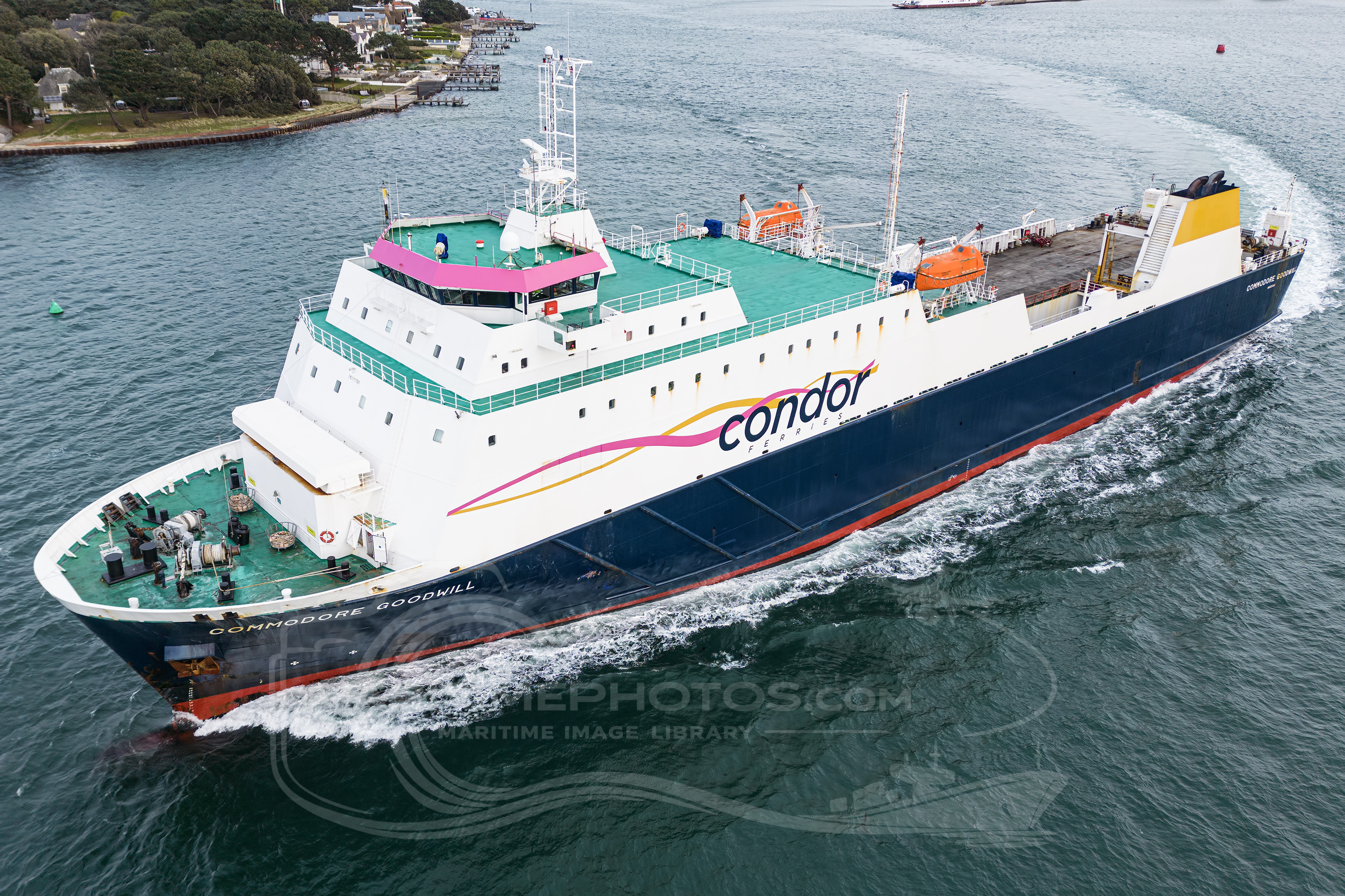Commodore Goodwill Ferry IMO 9117985 at Poole, United Kingdom