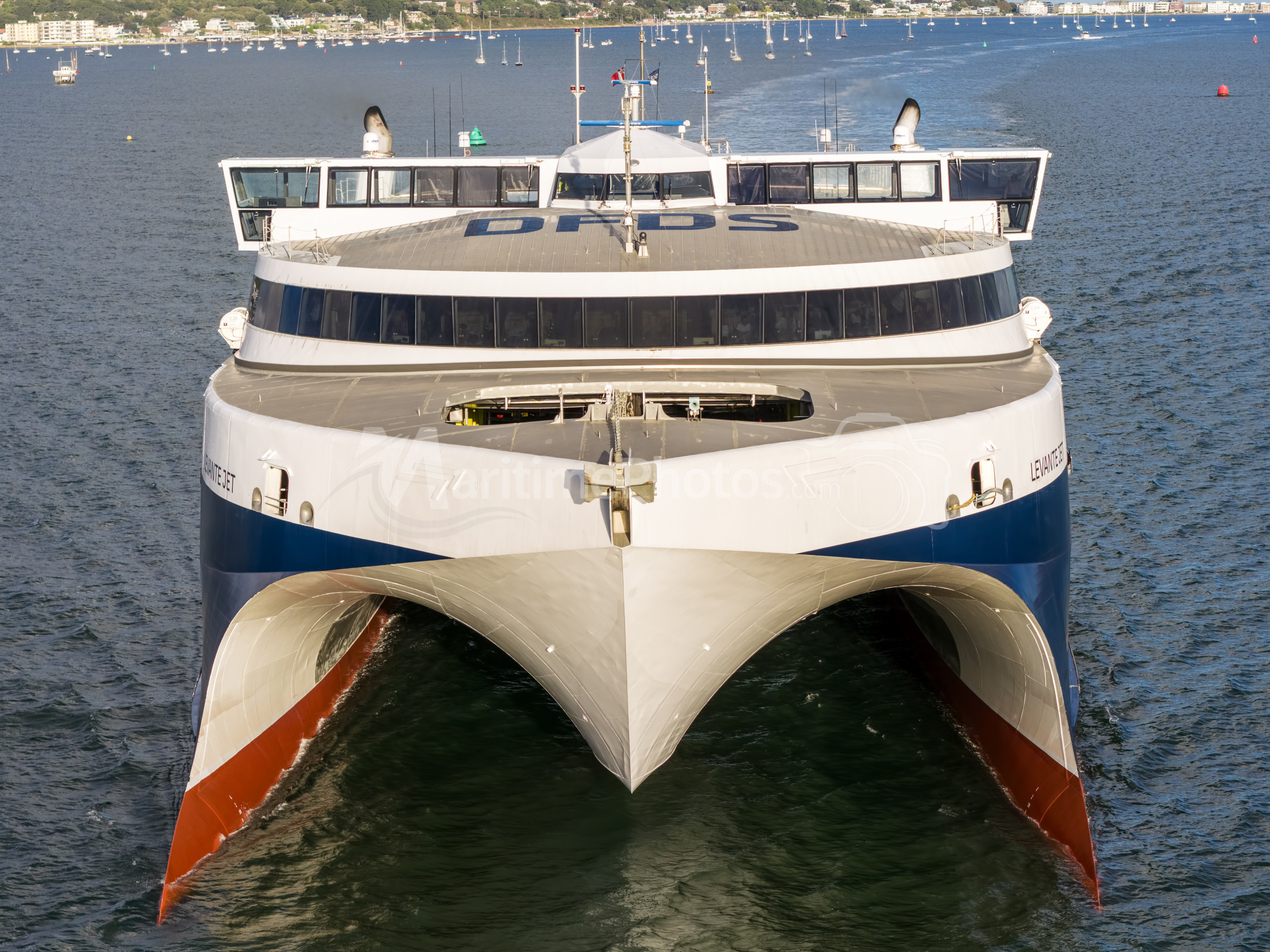 HSC Levante Jet Fast Catamaran IMO 9722819 at Poole, UK