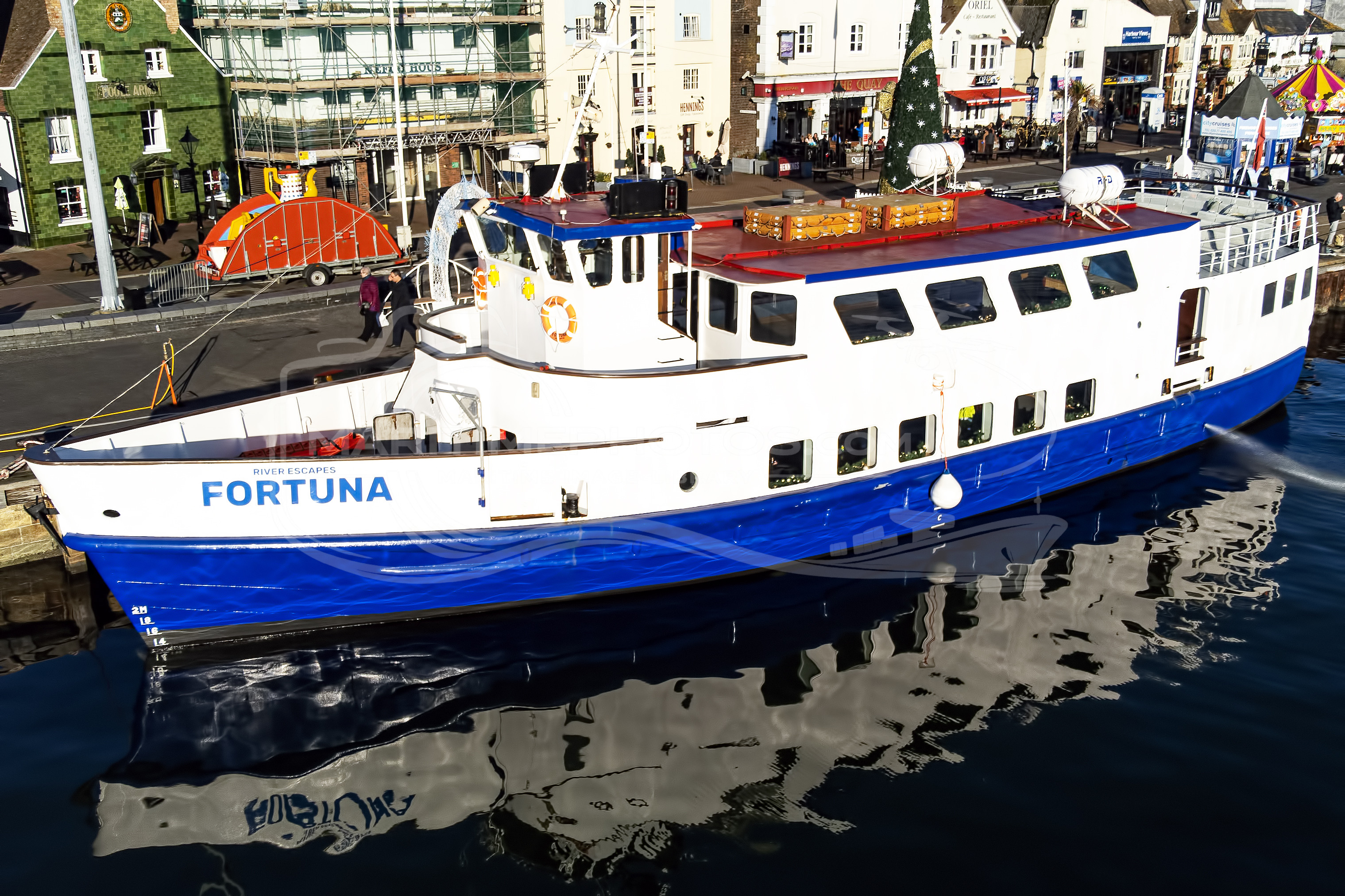 River Escapes Fortuna Pleasure Craft IMO 7707530 at Poole, United Kingdom