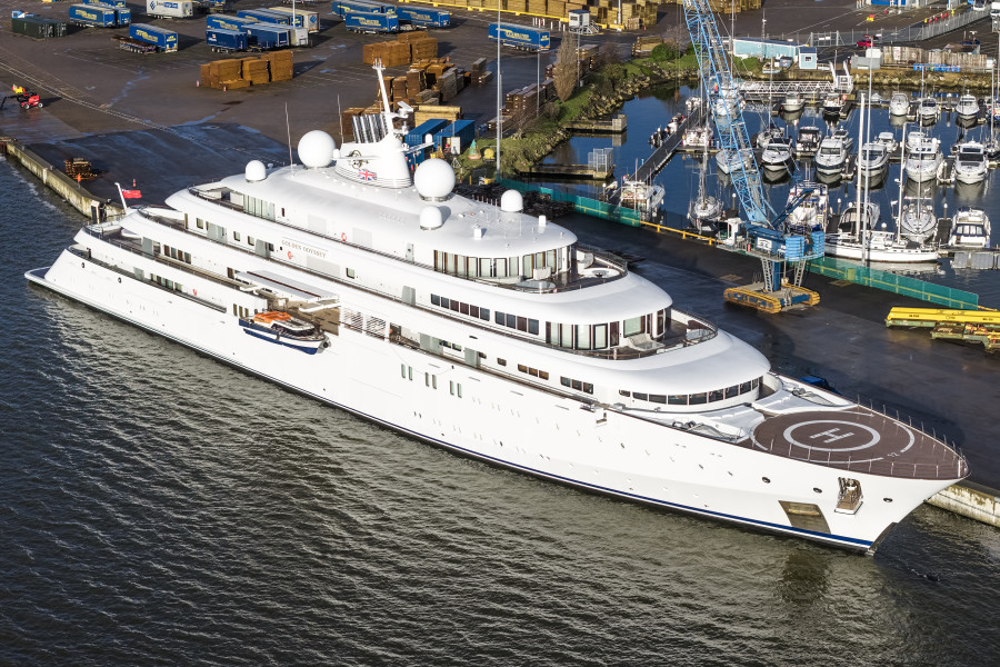 Golden Odyssey IMO 9648788 at Poole, United Kingdom