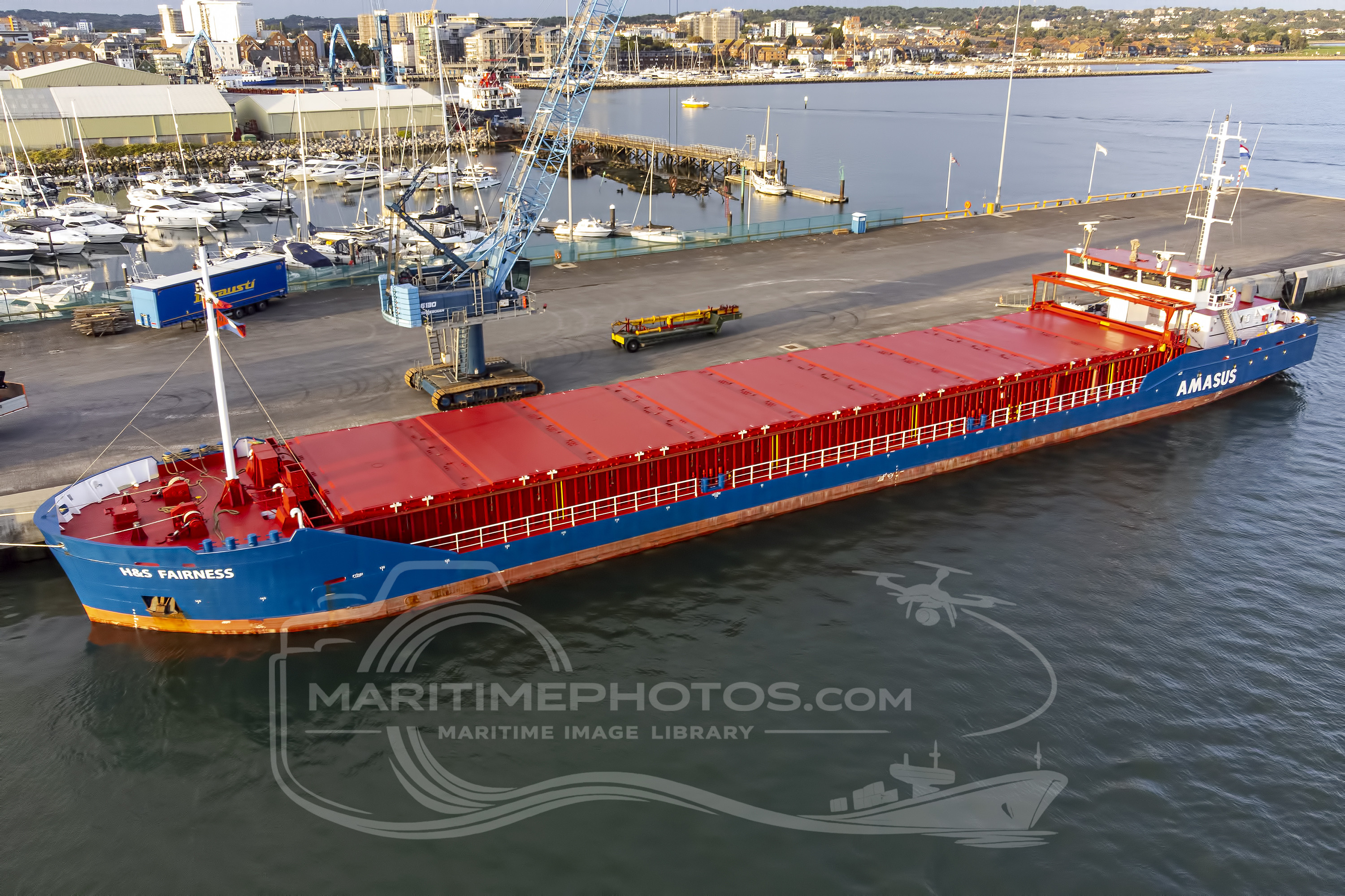 H&S Fairness General Cargo IMO 9579456 at Poole, United Kingdom