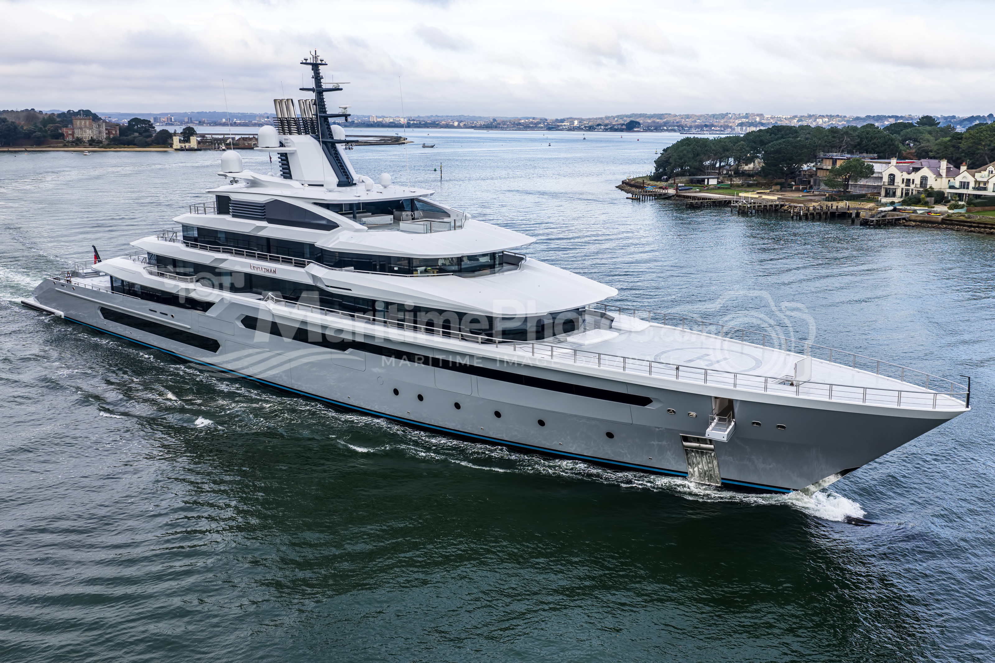 Leviathan Motor Yacht IMO 9921491 at Poole, UK