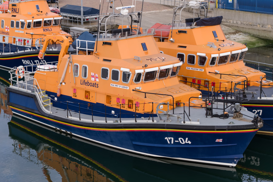Severn Class 17-04 "RNLB Spirit of Guernsey" at Poole, United Kingdom