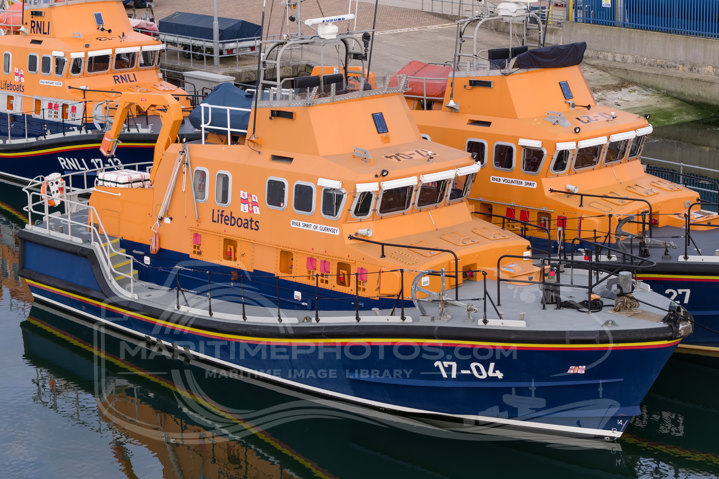 Severn Class 17-04 "RNLB Spirit of Guernsey" RNLI – Severn Class at Poole, United Kingdom