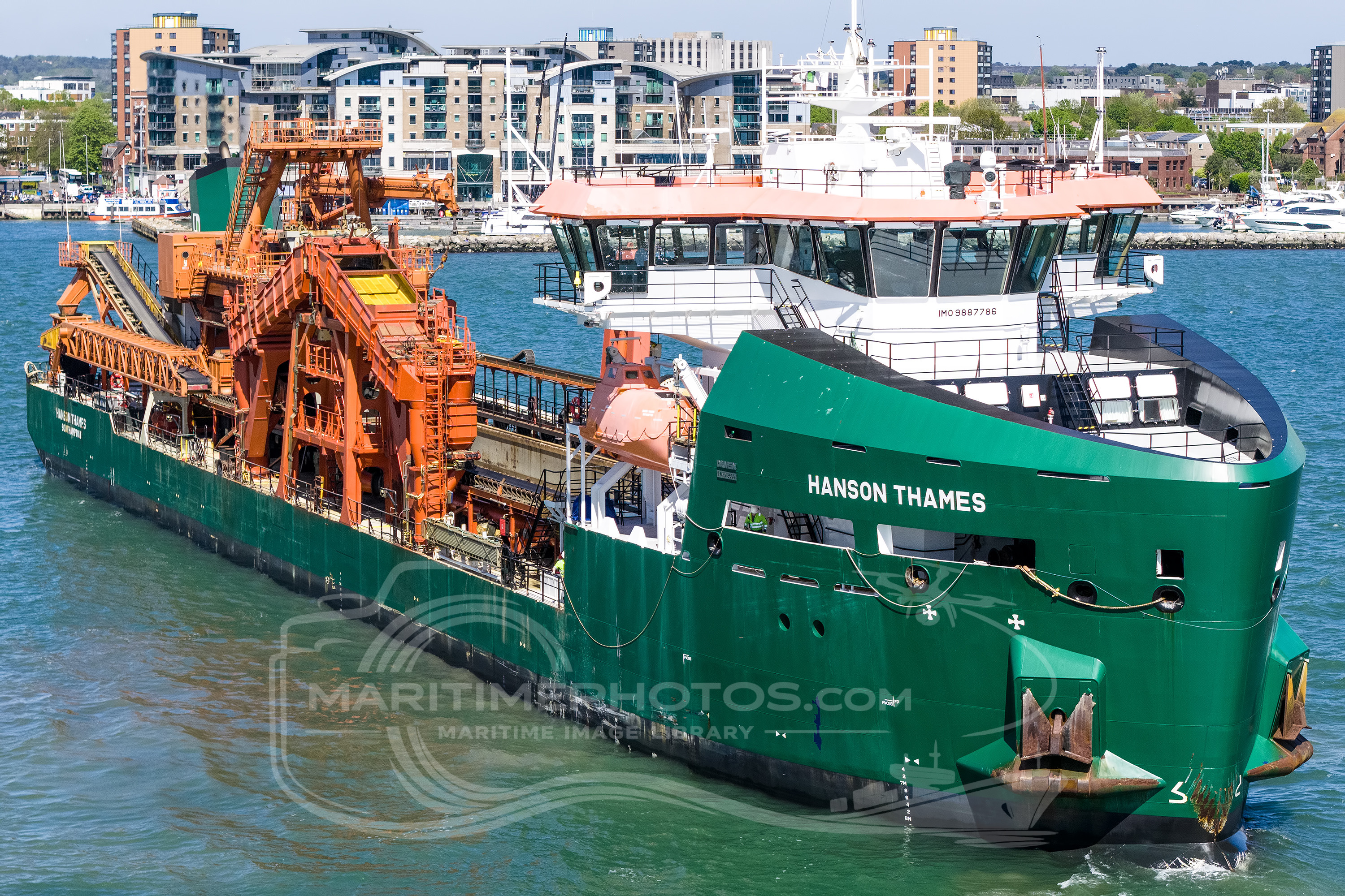 Hanson Thames Dredger IMO 9887786 at Poole, United Kingdom