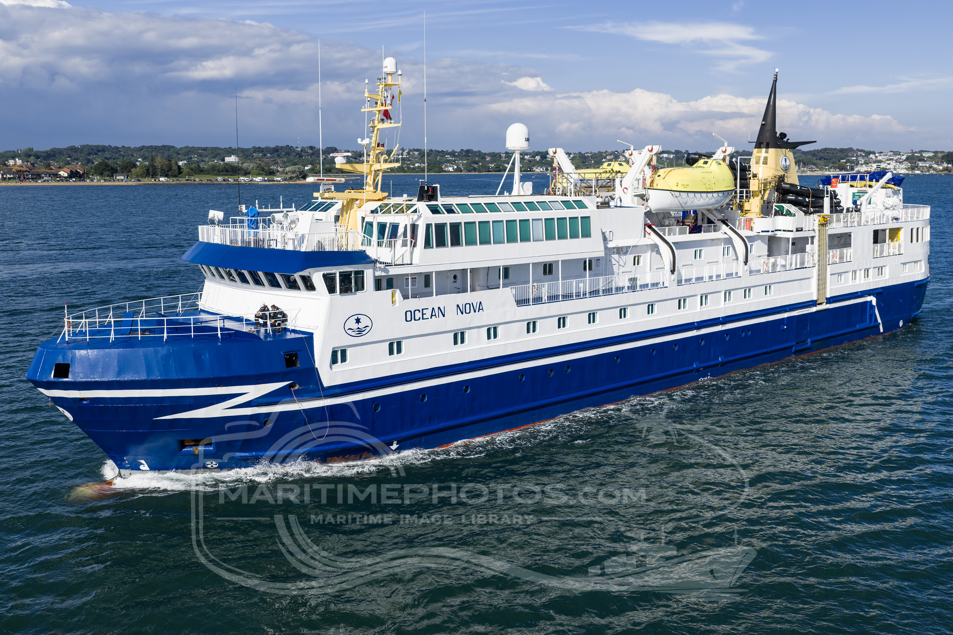 Ocean Nova Cruise Ship IMO 8913916 at Poole, United Kingdom