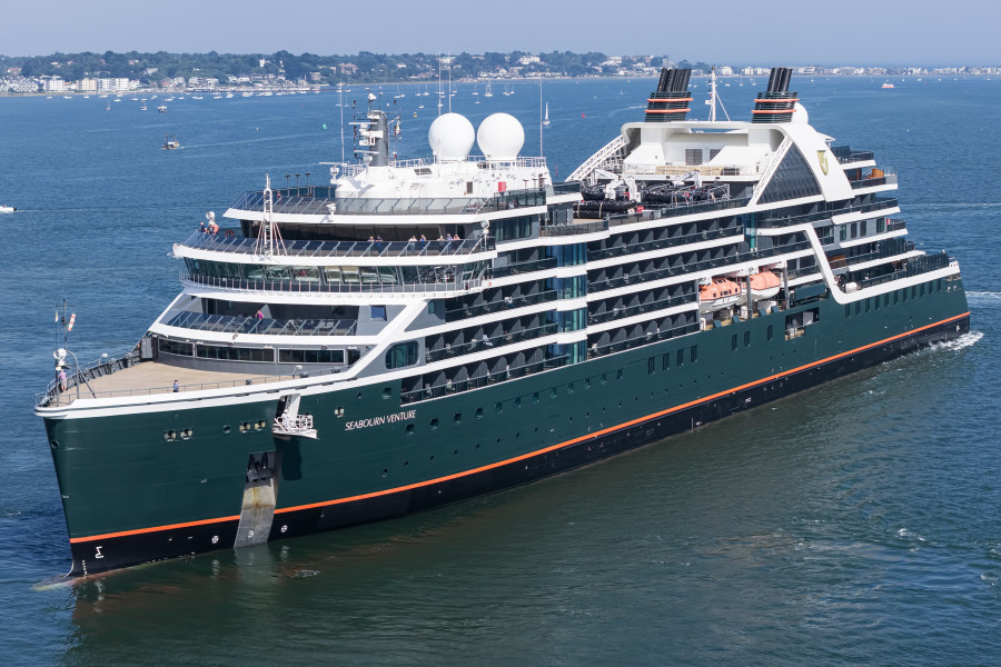 Seabourn Venture IMO 9862023 at Poole, United Kingdom