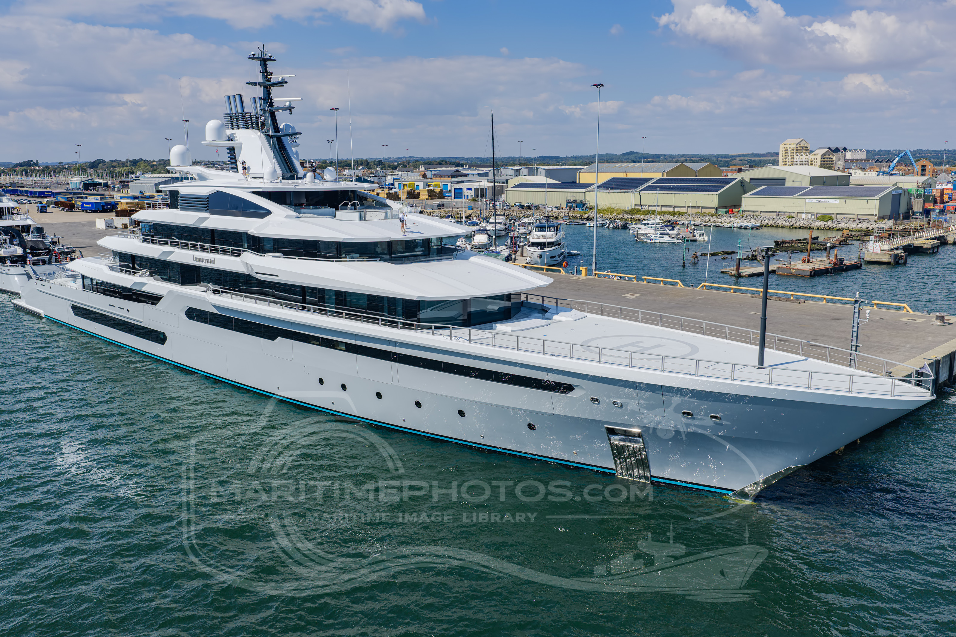 Leviathan Motor Yacht IMO 9921491 at Poole, United Kingdom
